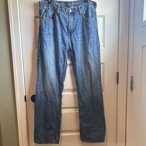 American Eagle Outfitters Men's Classic Blue Straight Jeans